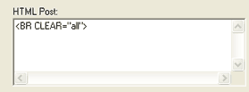 HTML Post Tag